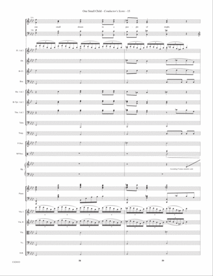 One Small Child Choir scores gallery preview page 16