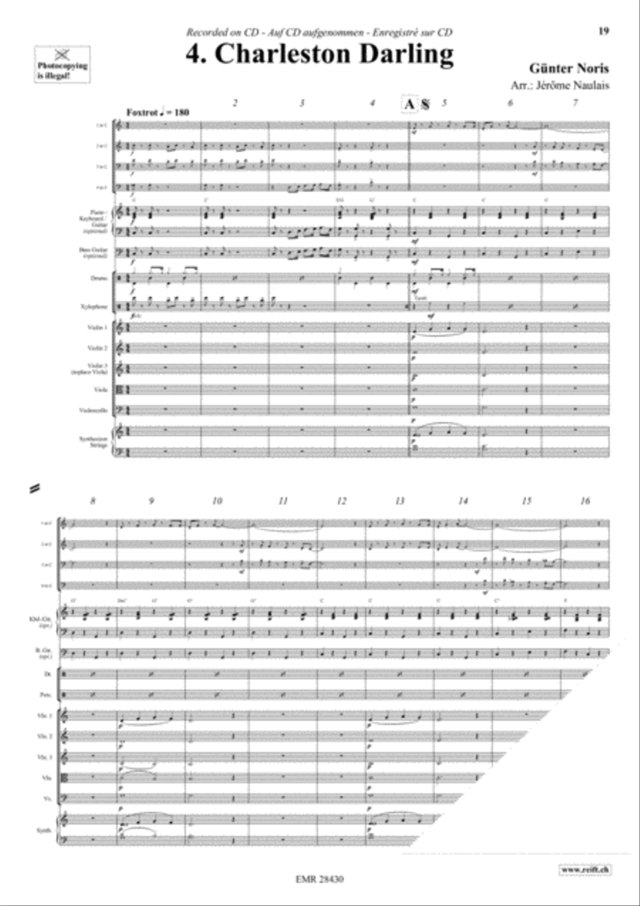 Let's Dance Volume 1 Woodwind Quartet scores gallery preview page 6