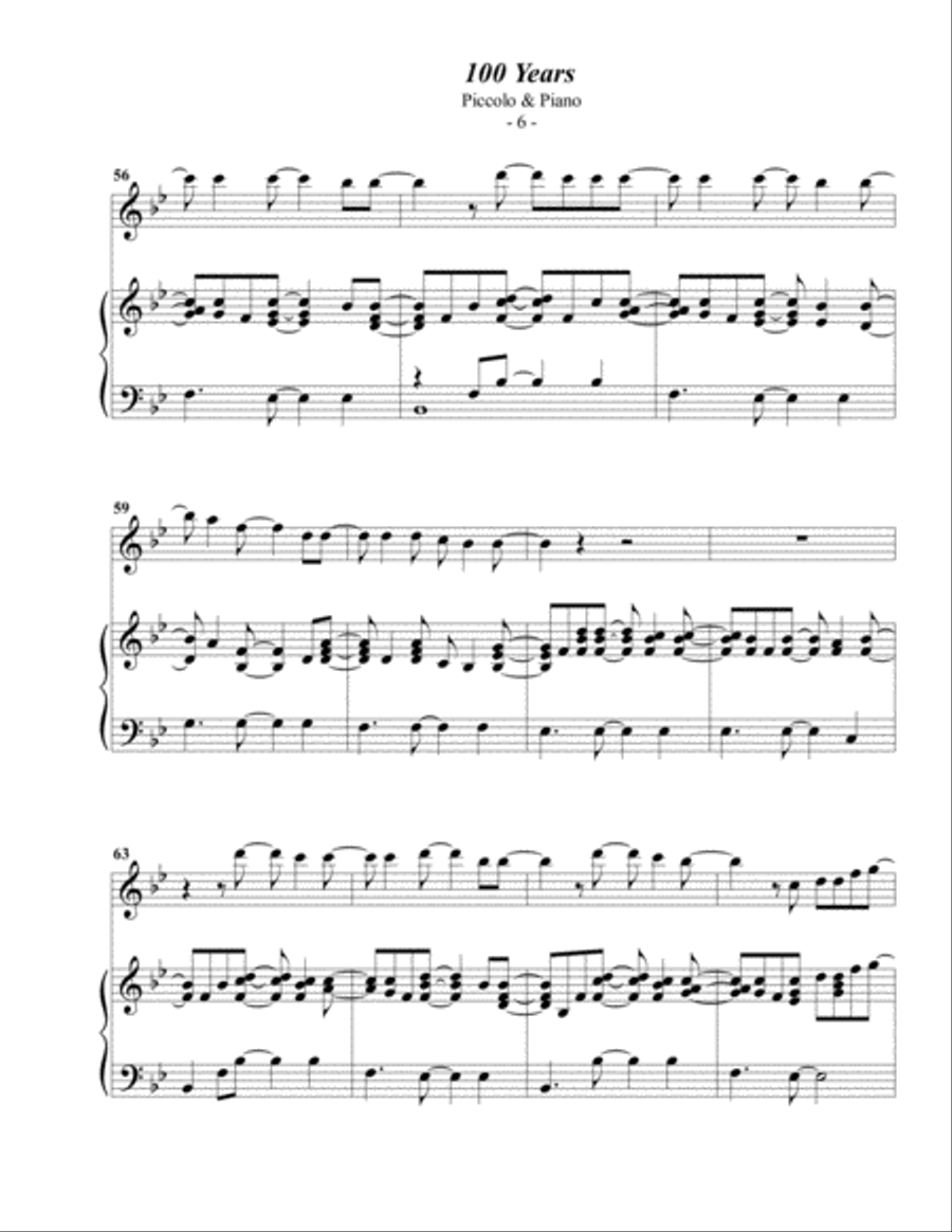 100 Years Piccolo scores gallery preview page 6