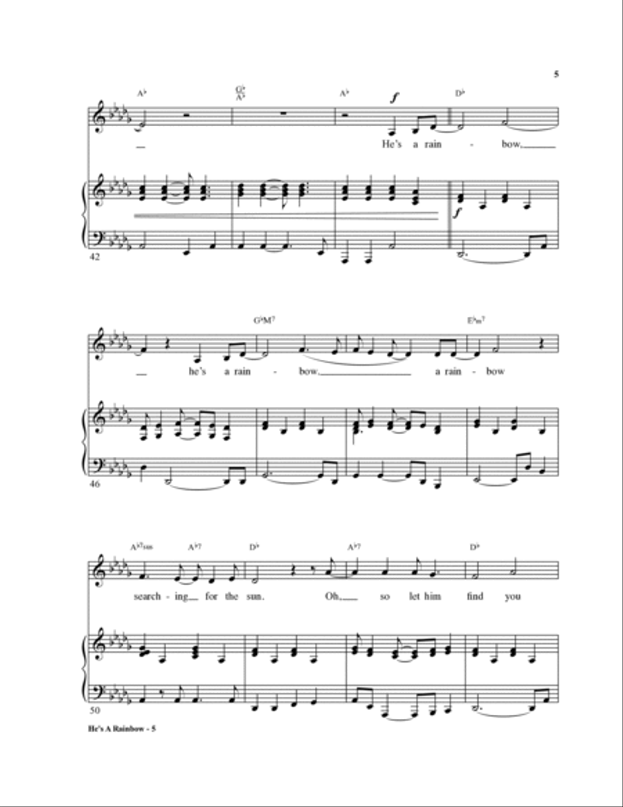He's a Rainbow Voice scores gallery preview page 5