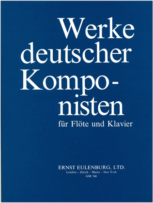 Book cover for Works by German composers for flute and piano
