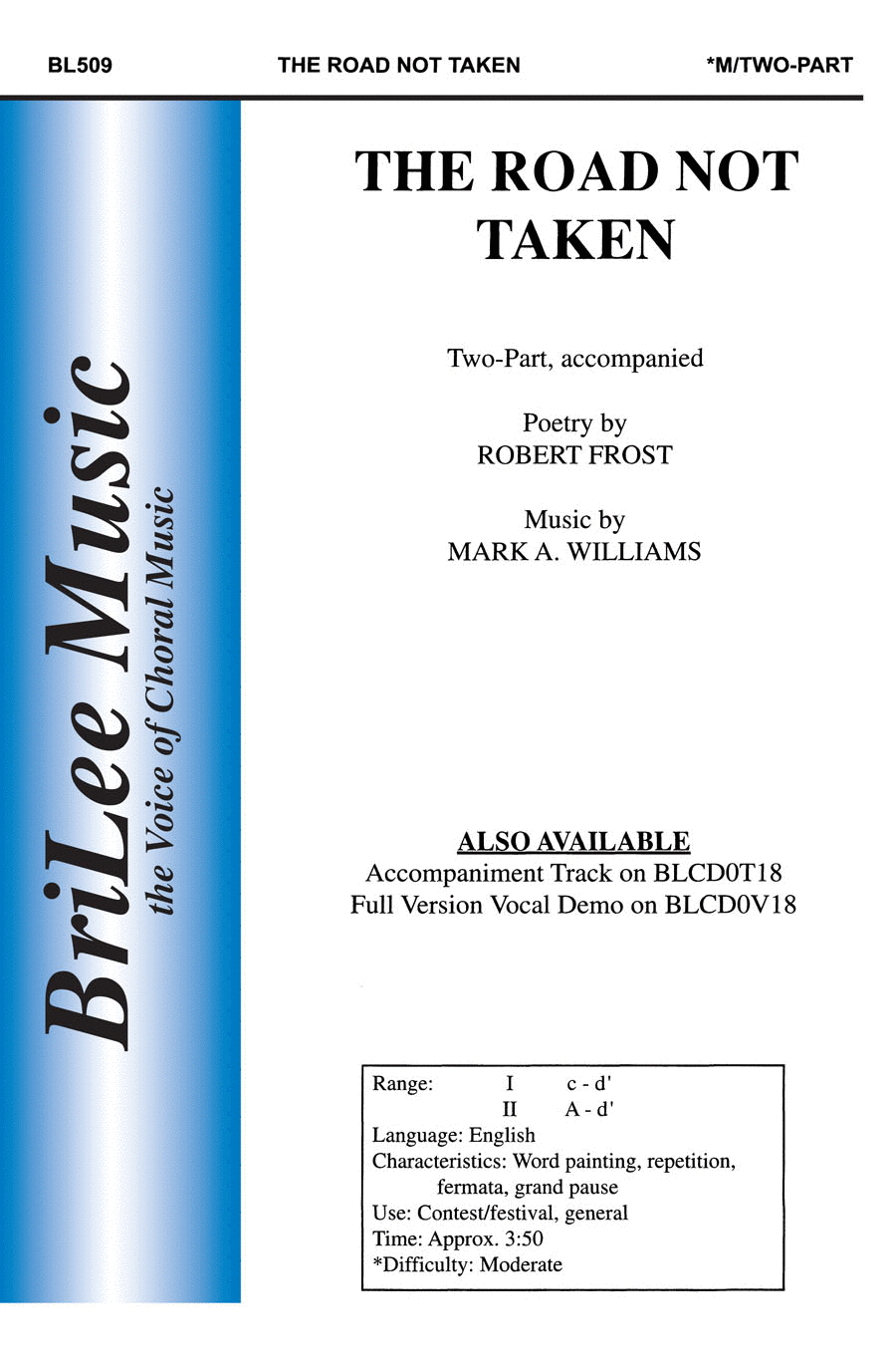 The Road Not Taken The Road Not Taken 2-Part scores gallery preview page 1