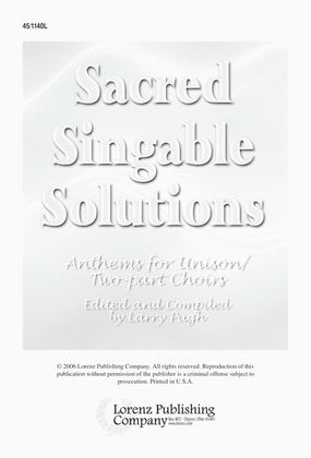 Book cover for Sacred Singable Solutions