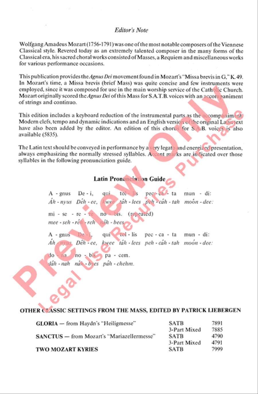 Agnus Dei 4-Part scores gallery preview page 2