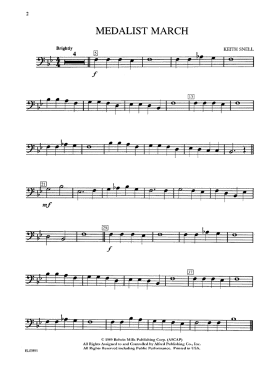 Classic Festival Solos (Trombone), Volume 2 Baritone Horn scores gallery preview page 3