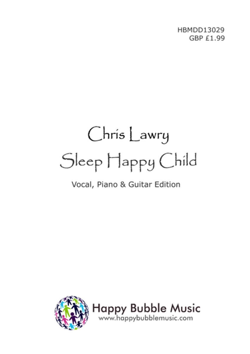 Sleep Happy Child (Piano Vocal Guitar Score) image number null