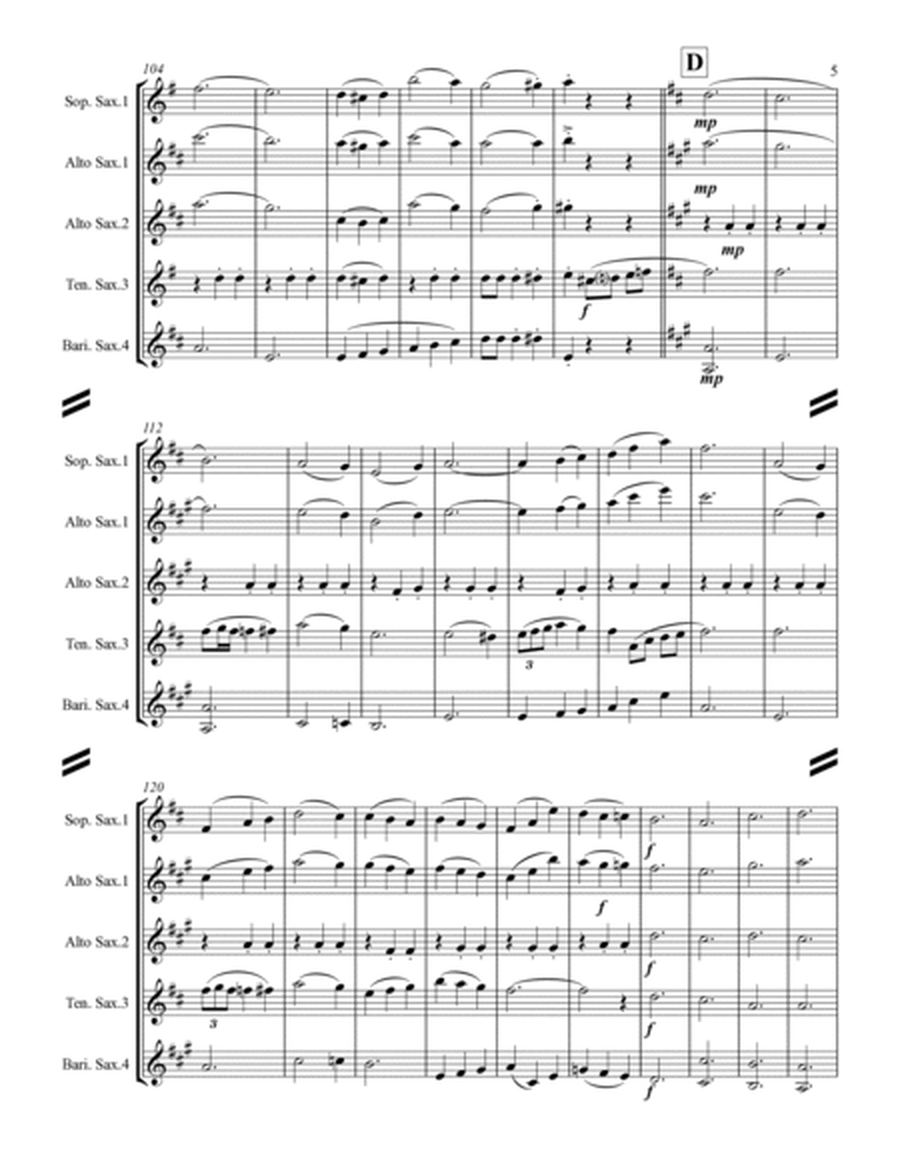 German Waltz (Oktoberfest) Medley (for Saxophone Quartet SATB or ATTB) image number null
