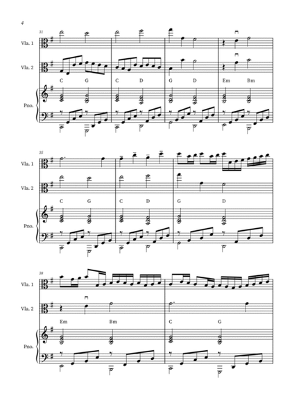 Canon in D - Viola Duet with Piano image number null