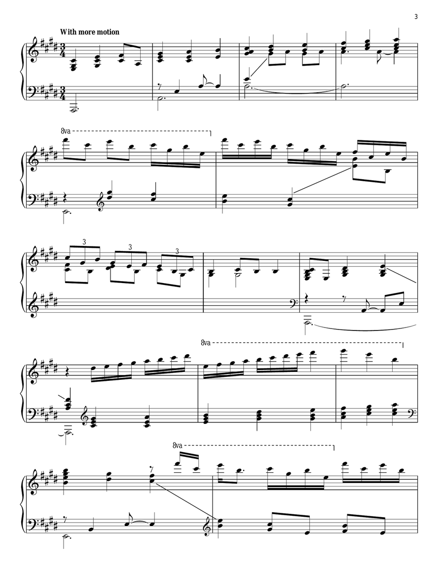 Comme Une Rosee De Larmes Piano Solo scores gallery preview page 3