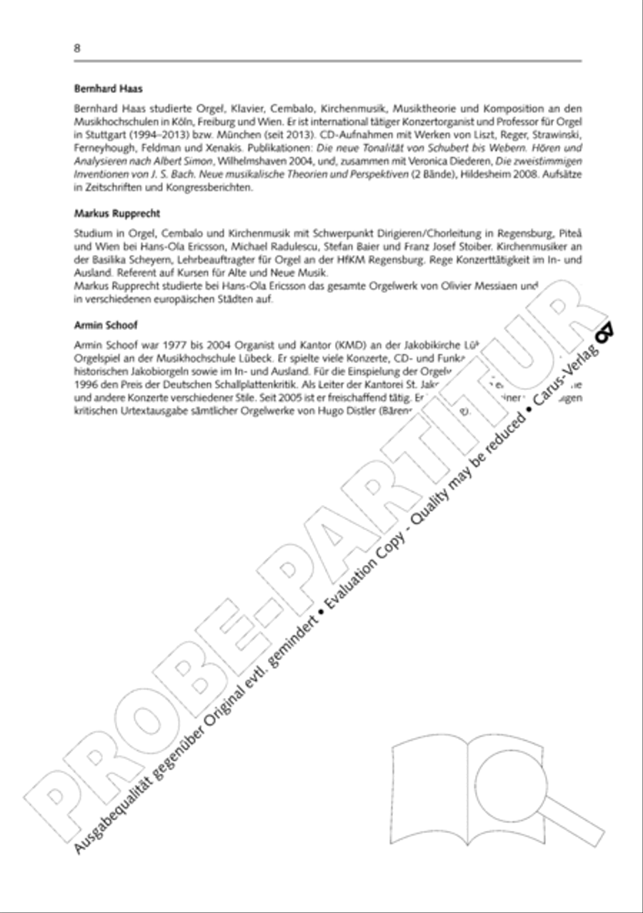 Orgelschule zur historischen Auffuhrungspraxis Organ Solo scores gallery preview page 9