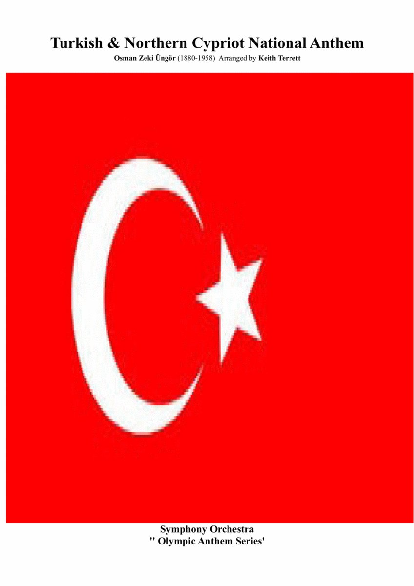 Turkish & Northern Cypriot National Anthem for Symphony Orchestra (A4 size) image number null