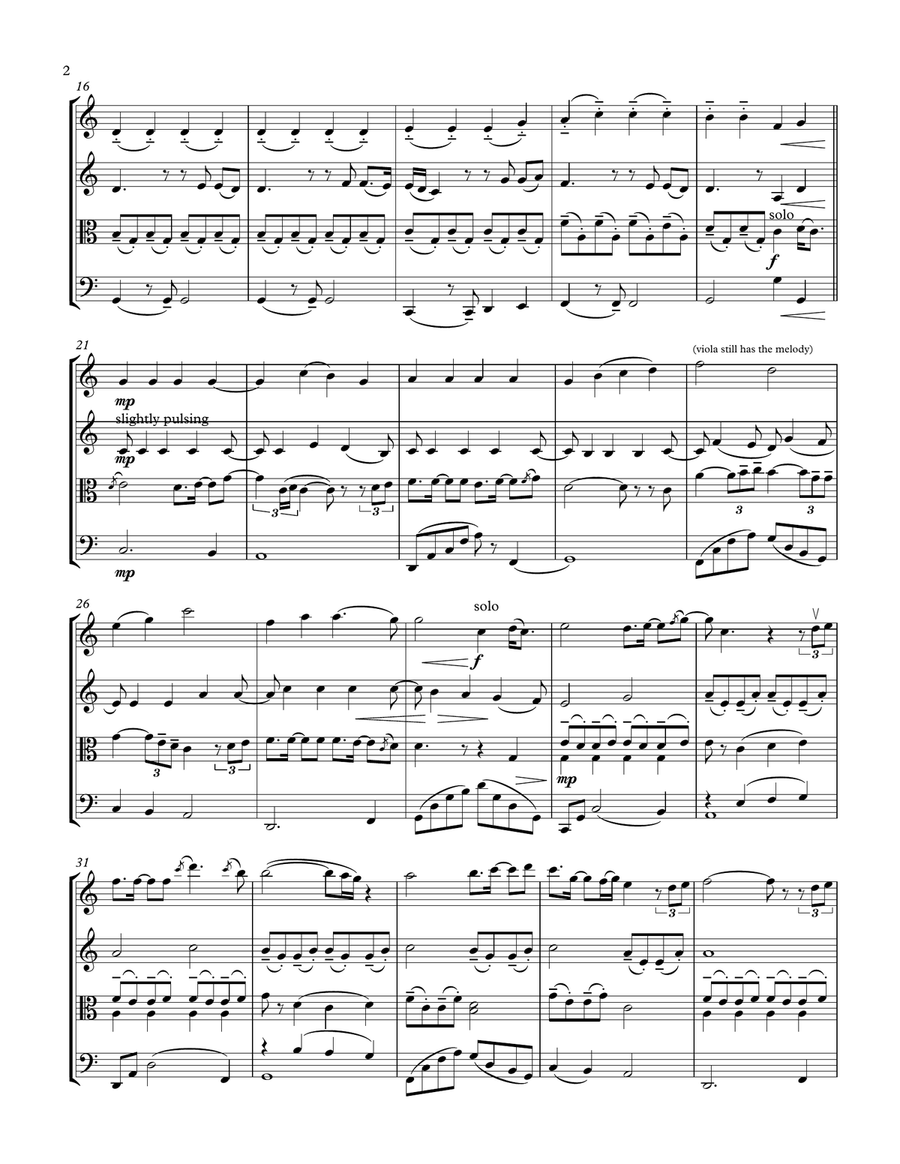 One Moment In Time String Quartet scores gallery preview page 2