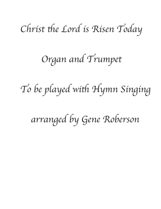 Book cover for Christ the Lord is Risen Today Organ and Bb Trumpet