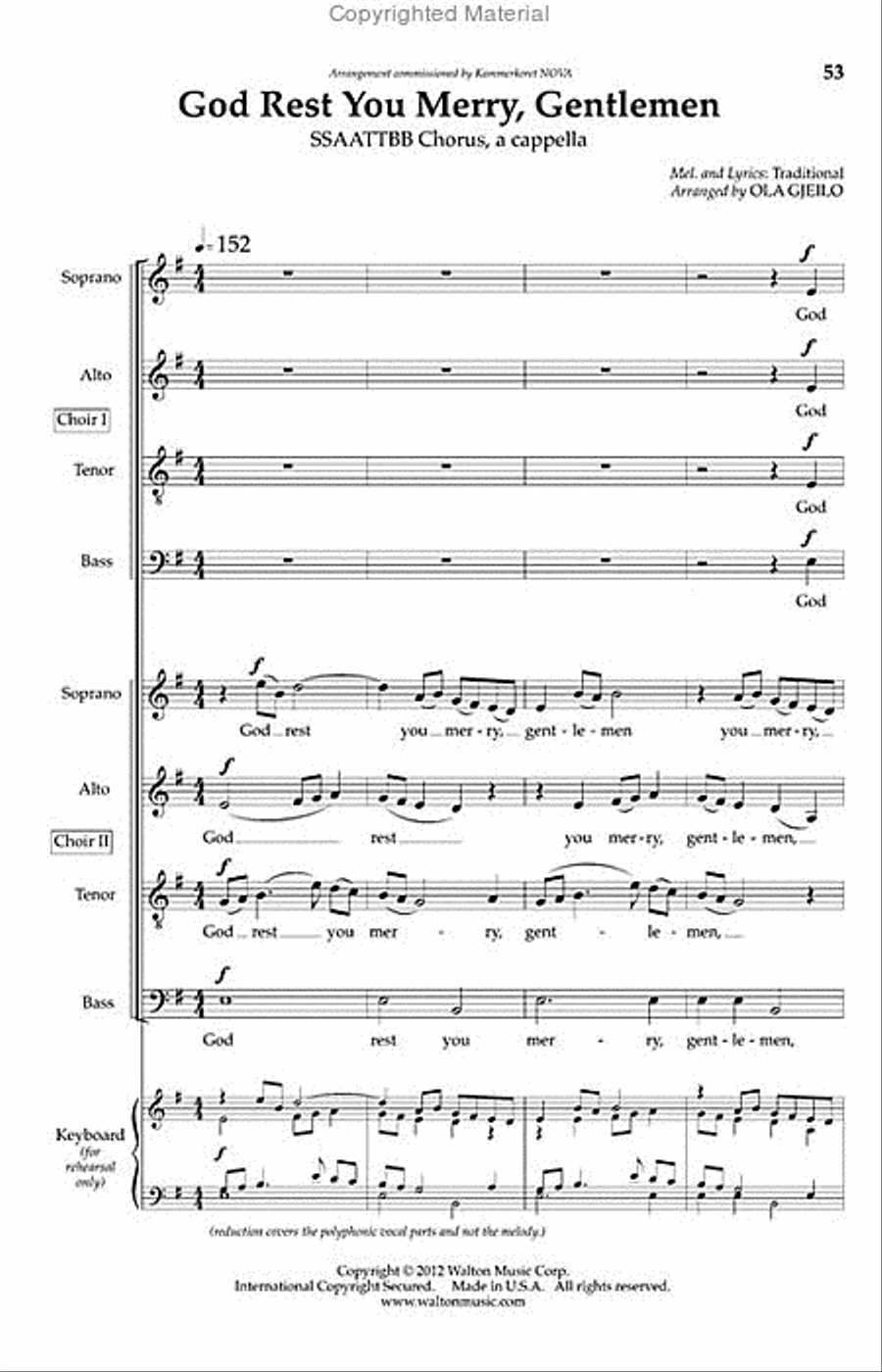 Christmas Carols, Volume 1 SSAATTBB scores gallery preview page 5