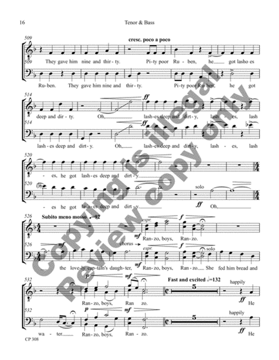 American Folk Song Suite (Choral Score) image number null