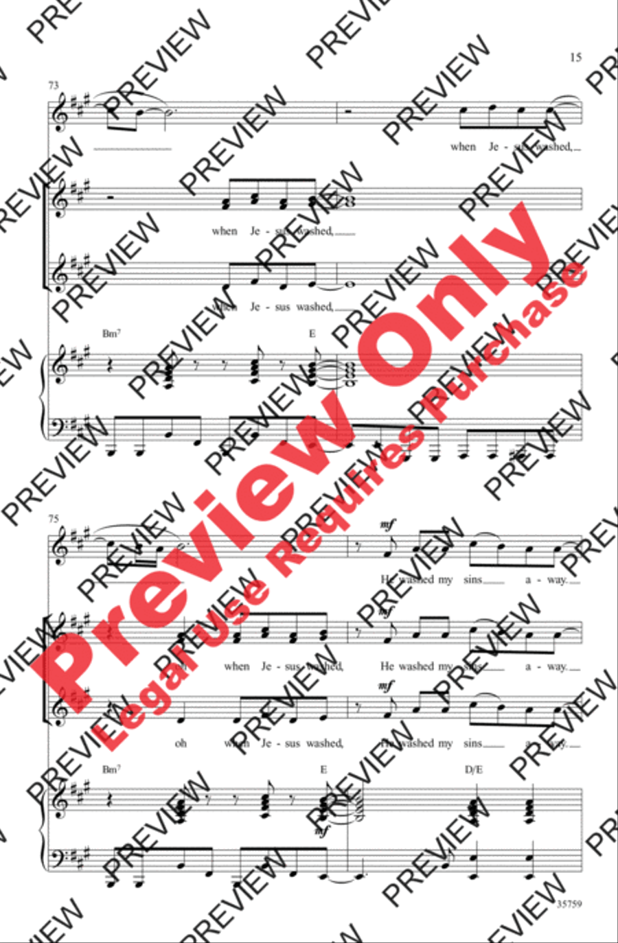 Oh Happy Day Women's Choir scores gallery preview page 15