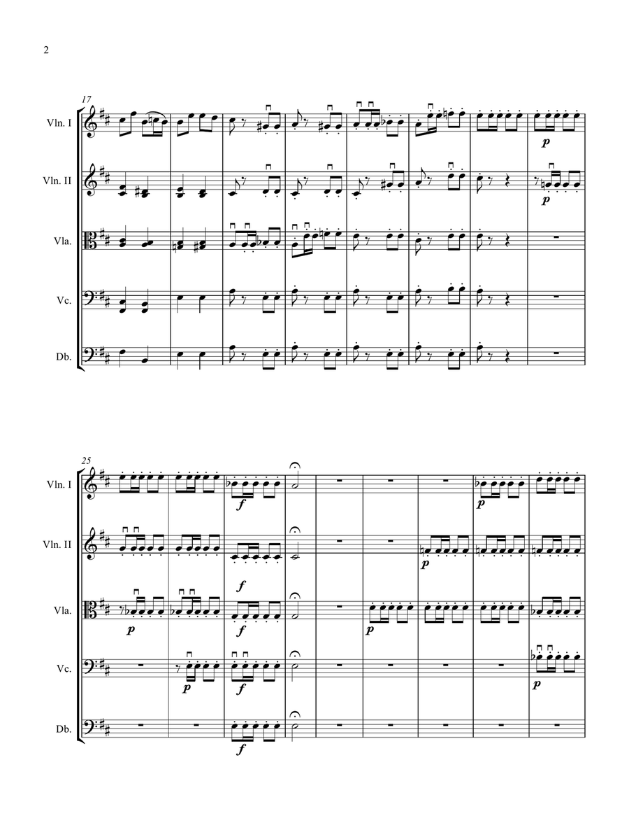 Fanfare for Strings (Caprice #14) String Orchestra scores gallery preview page 2