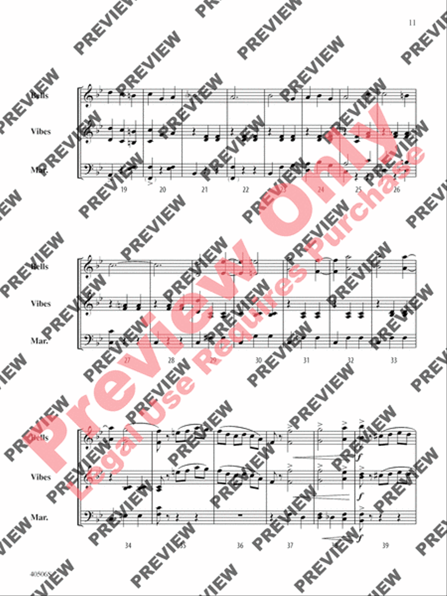 Classic Mallet Trios -- Tchaikovsky Small Ensemble scores gallery preview page 32