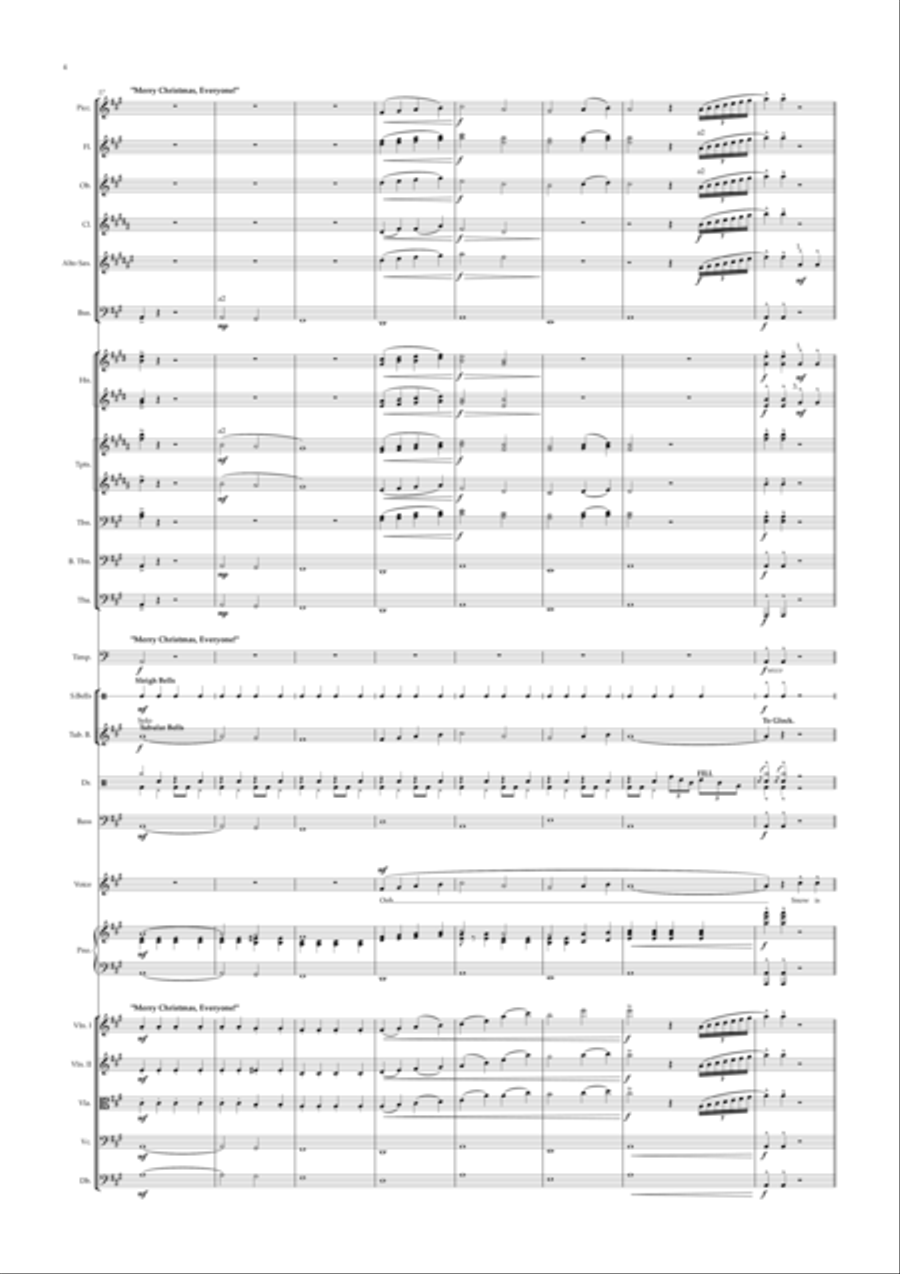 Merry Christmas Everyone Full Orchestra scores gallery preview page 6