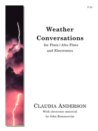 Book cover for Weather Conversations for Flute and Electronics