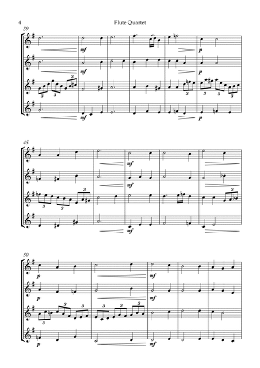 Bach Jesu, joy of man's desiring for Flute Quartet image number null