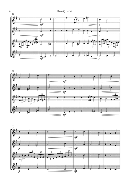 Bach Jesu, joy of man's desiring for Flute Quartet image number null