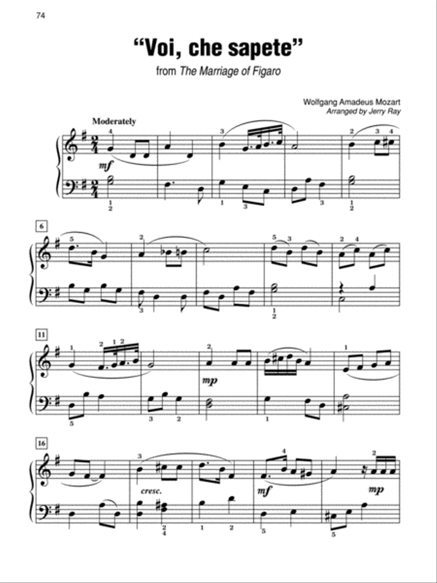 Simply Mozart Easy Piano scores gallery preview page 6