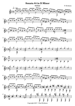 Sonata No. 4 in D Minor