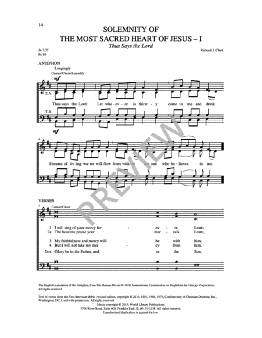 Communion Antiphons for Feasts and Solemnities - Volume 1 4-Part scores gallery preview page 5