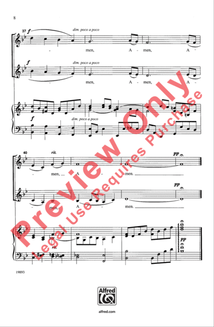 The Lord Bless You and Keep You 2-Part scores gallery preview page 8