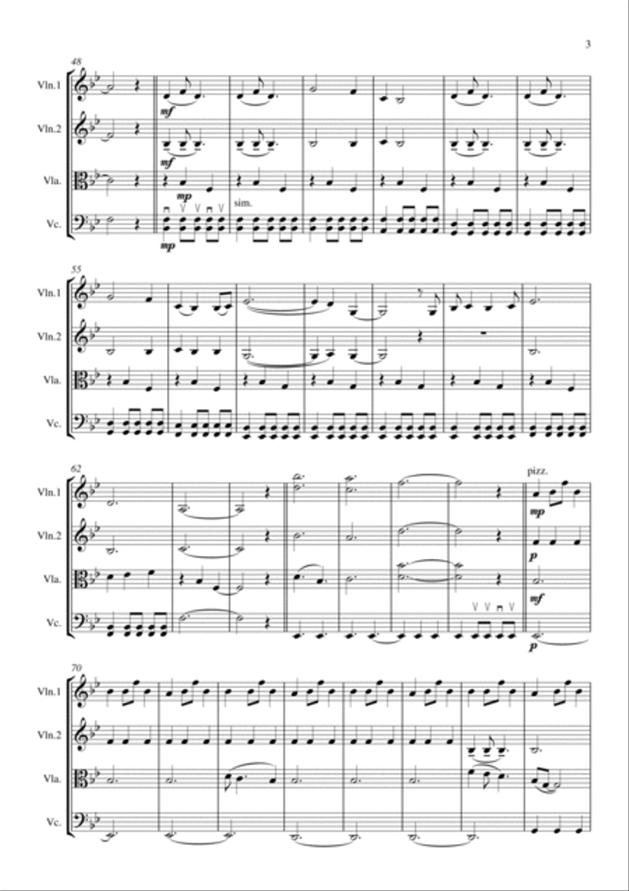 A Thousand Years String Quartet scores gallery preview page 4