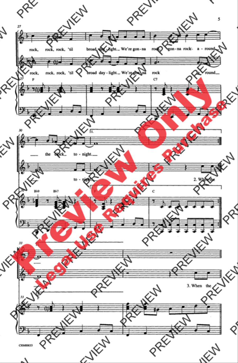 Rock Around the Clock 2-Part scores gallery preview page 5