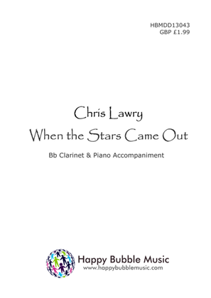 Book cover for When the Stars Came Out - for Bb Clarinet & Piano (from Scenes from a Parisian Cafe)