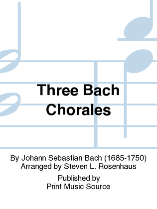 Book cover for Three Bach Chorales