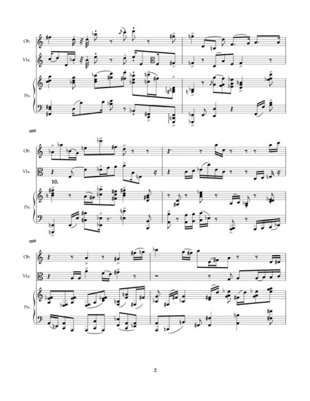 Ricordanze, for oboe, viola & piano