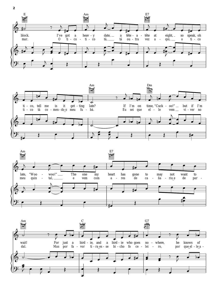 Tico Tico (Tico Tico No Fuba) Piano, Vocal, Guitar scores gallery preview page 2