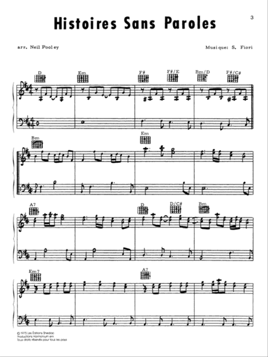 Harmonium Piano, Vocal, Guitar scores gallery preview page 3
