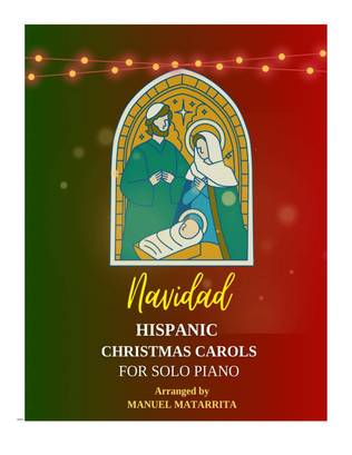Book cover for NAVIDAD: HISPANIC CHRISTMAS CAROLS FOR SOLO PIANO
