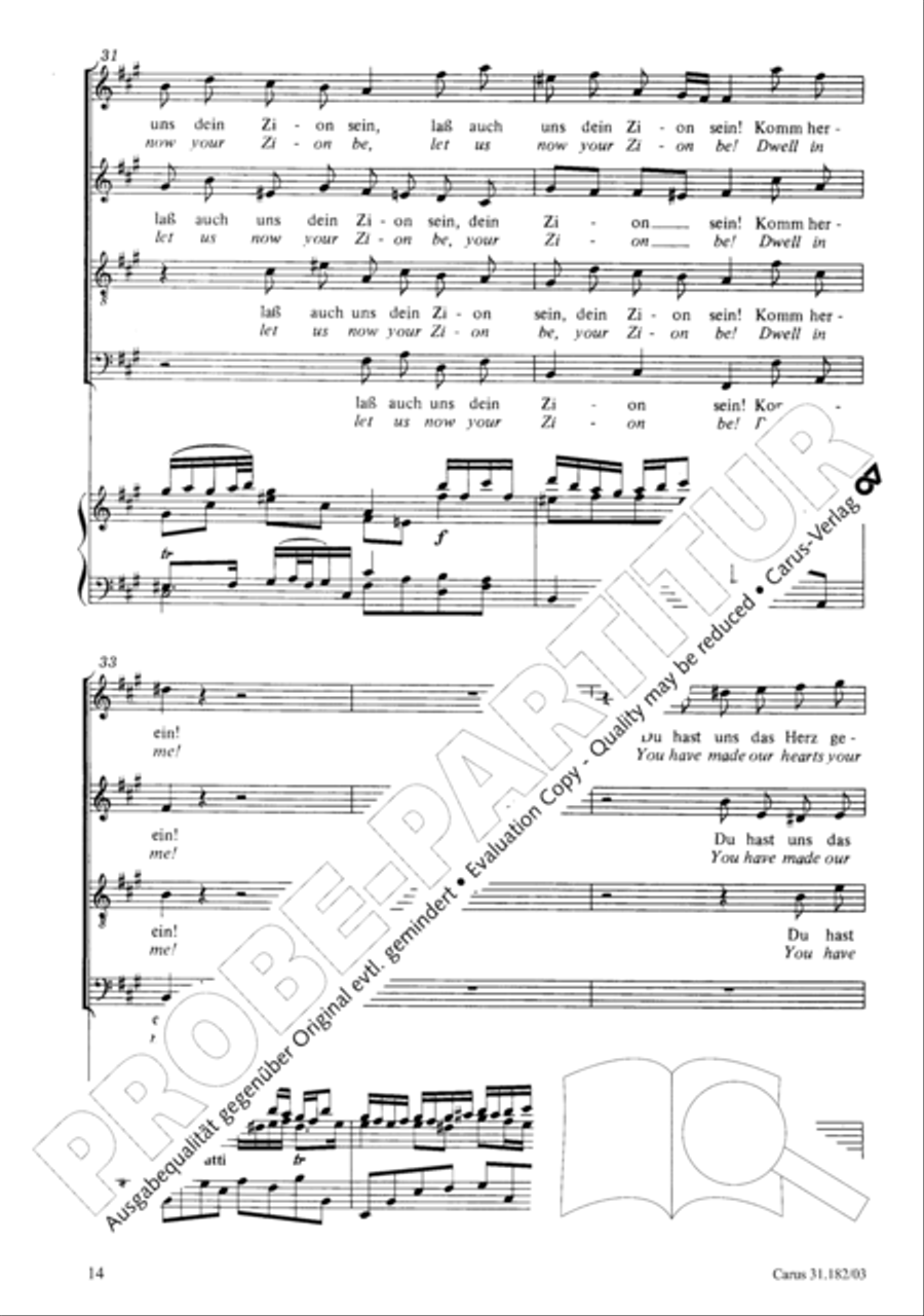 Himmelskonig, sei willkommen (King of heaven, be most welcome) ATB scores gallery preview page 14