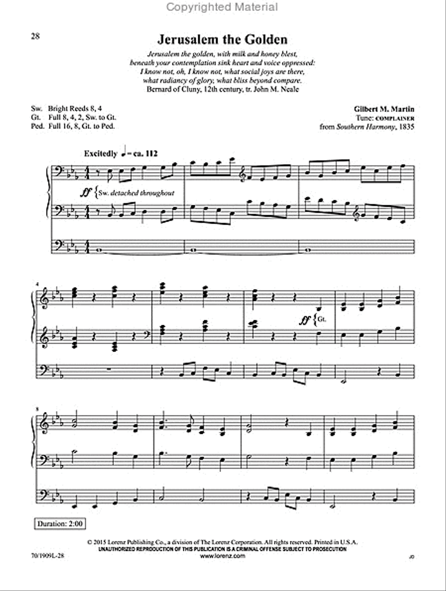 Hark! I Hear the Harps Eternal Harp scores gallery preview page 12