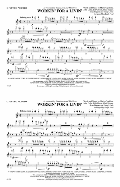 Workin' for a Livin': Flute