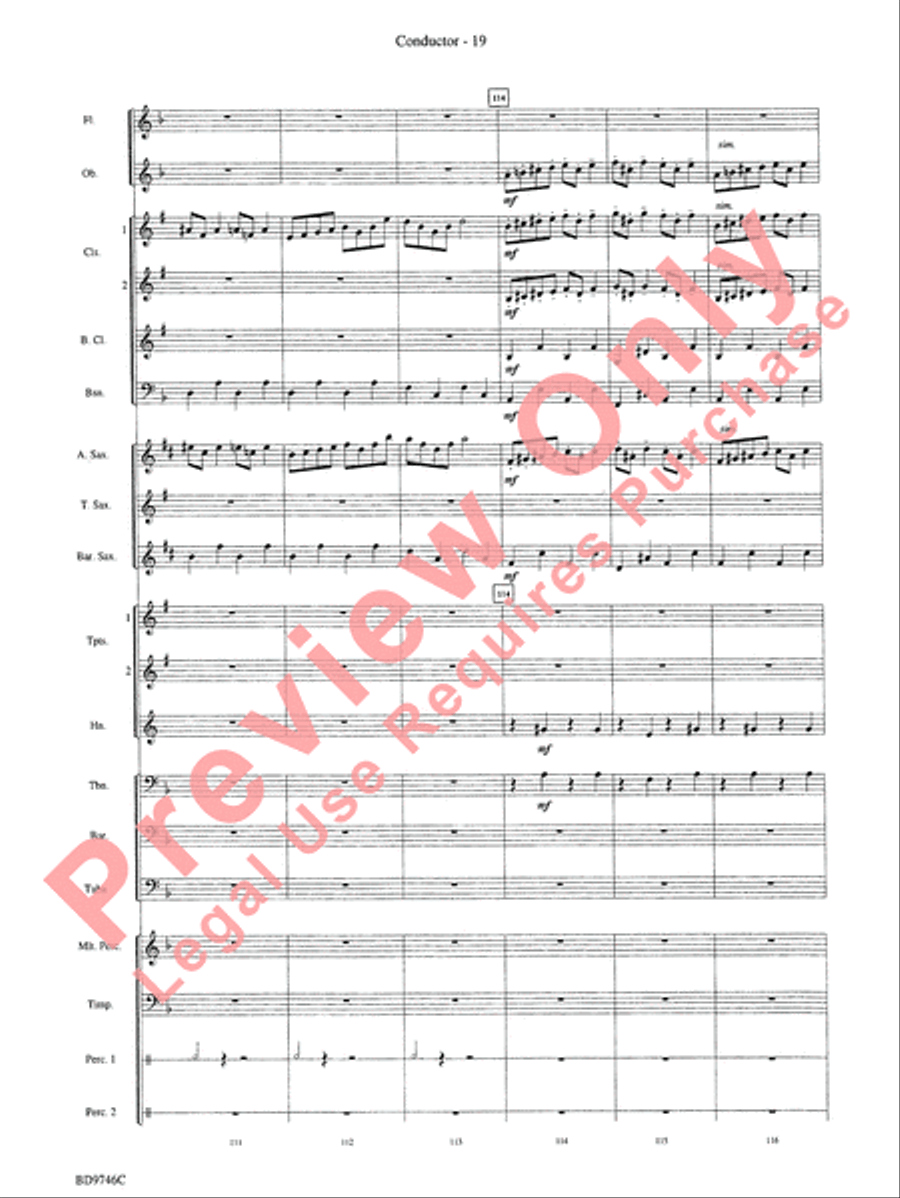 Peer Gynt Suite Concert Band scores gallery preview page 21