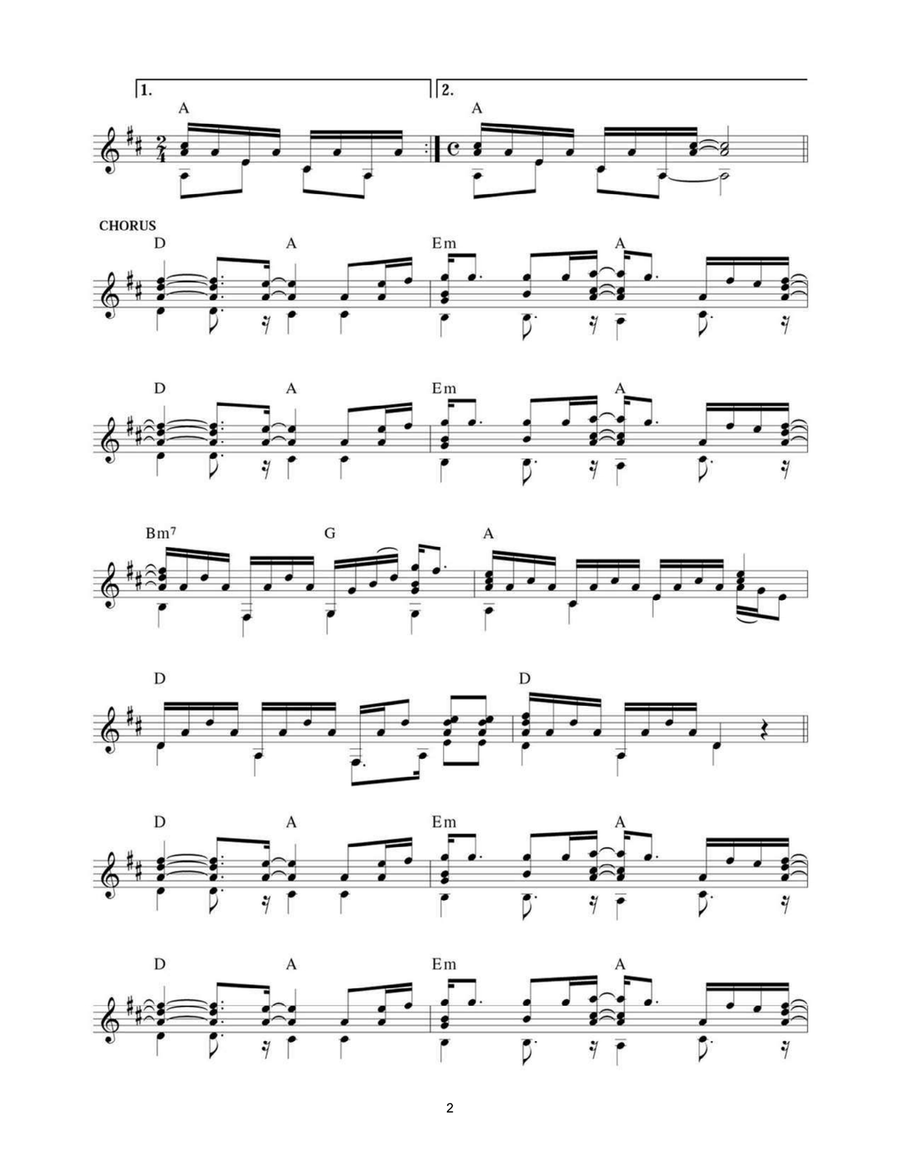Wind Of Change Easy Guitar scores gallery preview page 2
