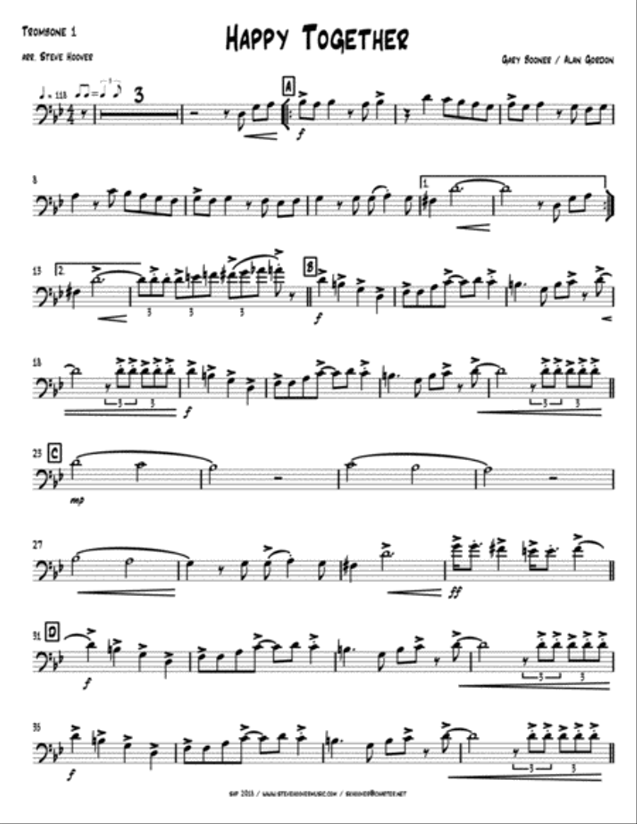 Happy Together Happy Together Brass Ensemble scores gallery preview page 6