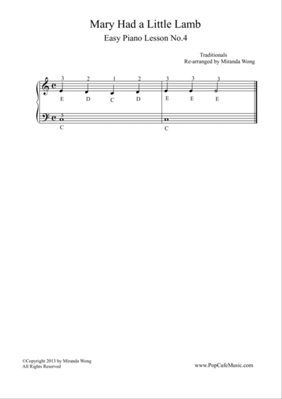 5 Lovely Children Piano Tunes - Very Easy Version 4-Part scores gallery preview page 5
