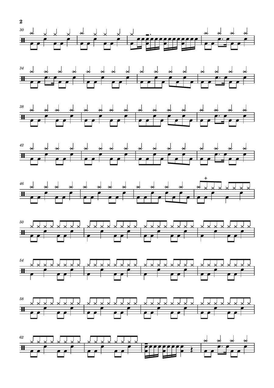 Territorial Pissings Drum Set scores gallery preview page 2