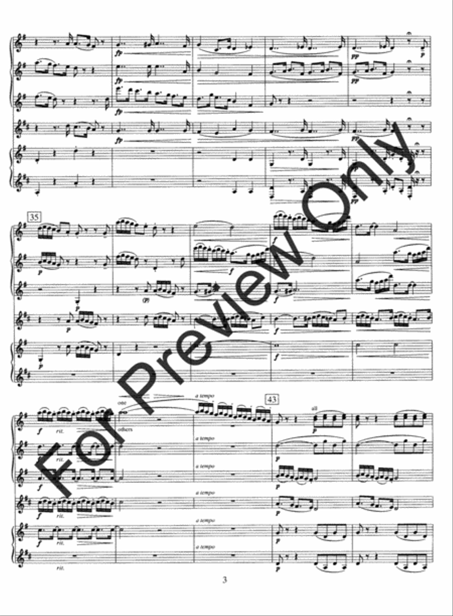 Serenade Op 44 1st Mvt Woodwind Ensemble scores gallery preview page 5