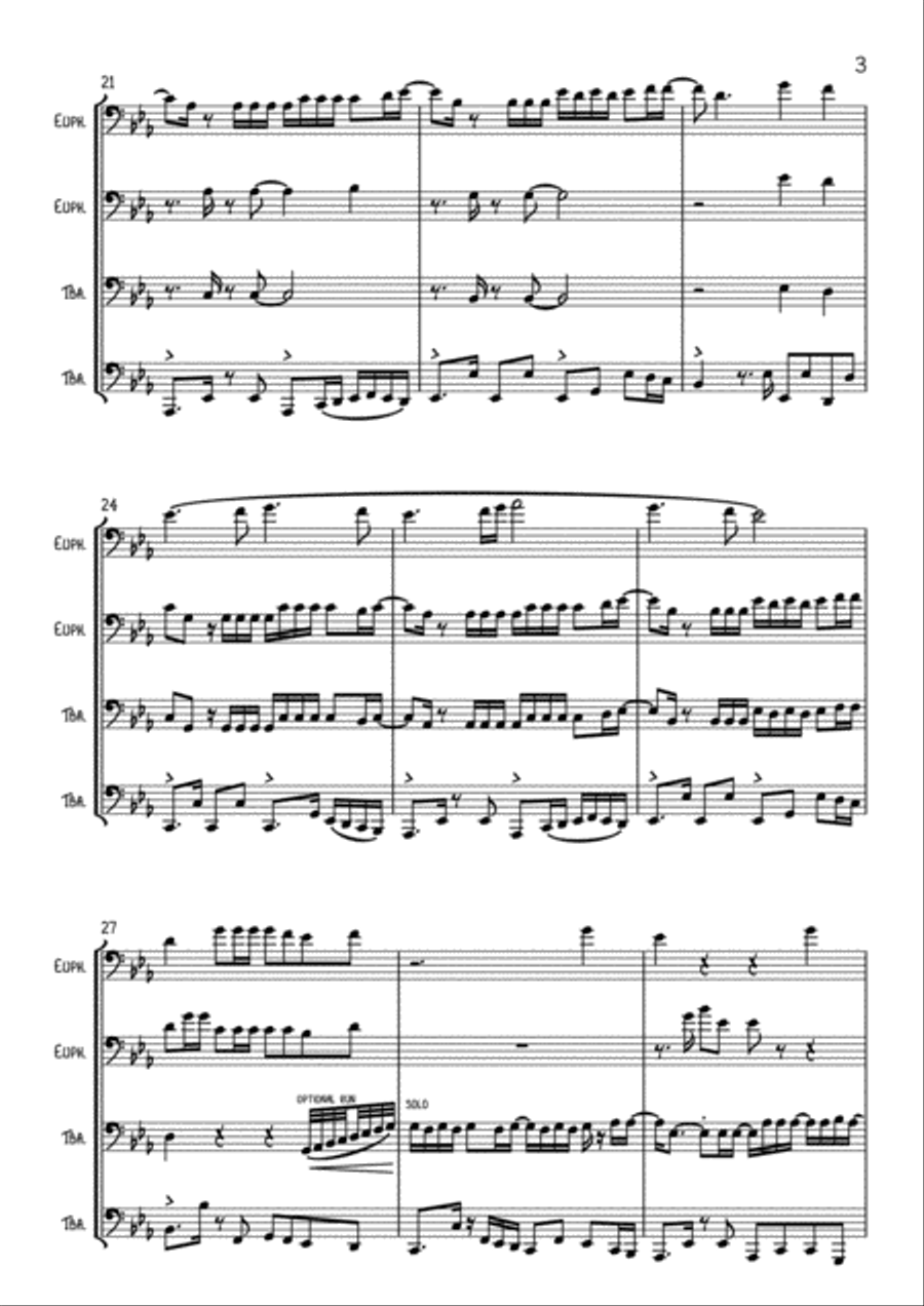 Despacito Brass Ensemble scores gallery preview page 3