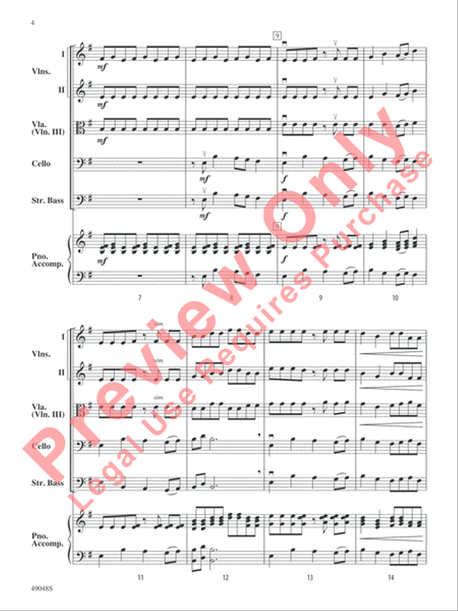 Anaconda String Orchestra scores gallery preview page 5