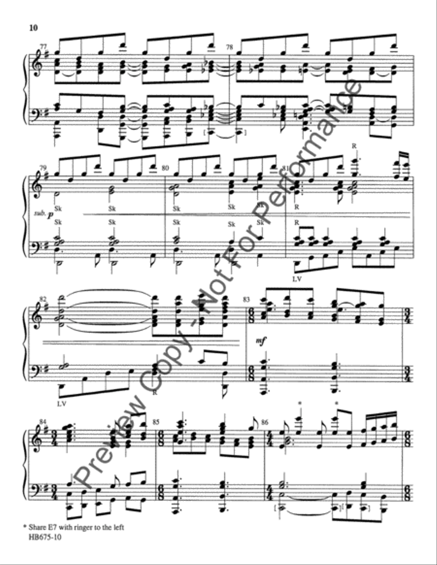 Ring His Glorious Praise - 5-7 octaves Handbell Choir scores gallery preview page 10